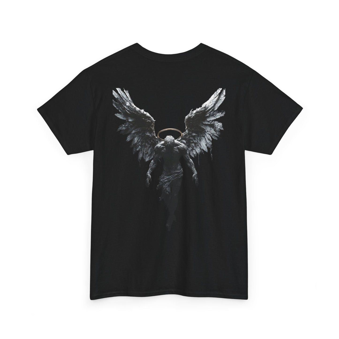 Angel Wings Unisex Heavy Cotton Tee, Graphic Tee, Casual Wear, Gift for Him/Her, Festival Fashion, Spiritual Apparel