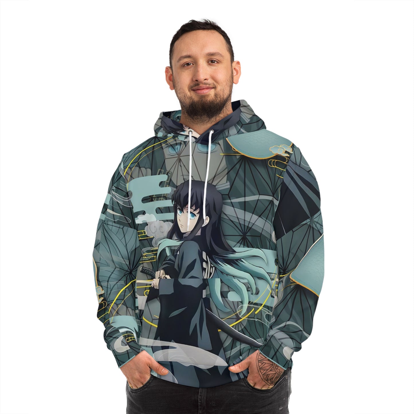 Anime-Inspired Fashion Hoodie, Cool Graphic Sweatshirt, Unisex Outerwear, Anime Apparel, Perfect Gift for Fans