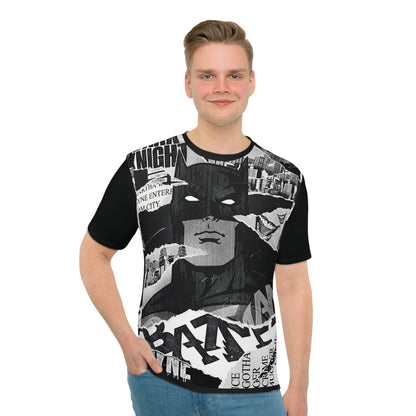 Men's Graphic T-Shirt - Batman Inspired, Comic Book Art, Superhero Apparel, Unique Gift for Fans, Casual Wear, Heroic Style