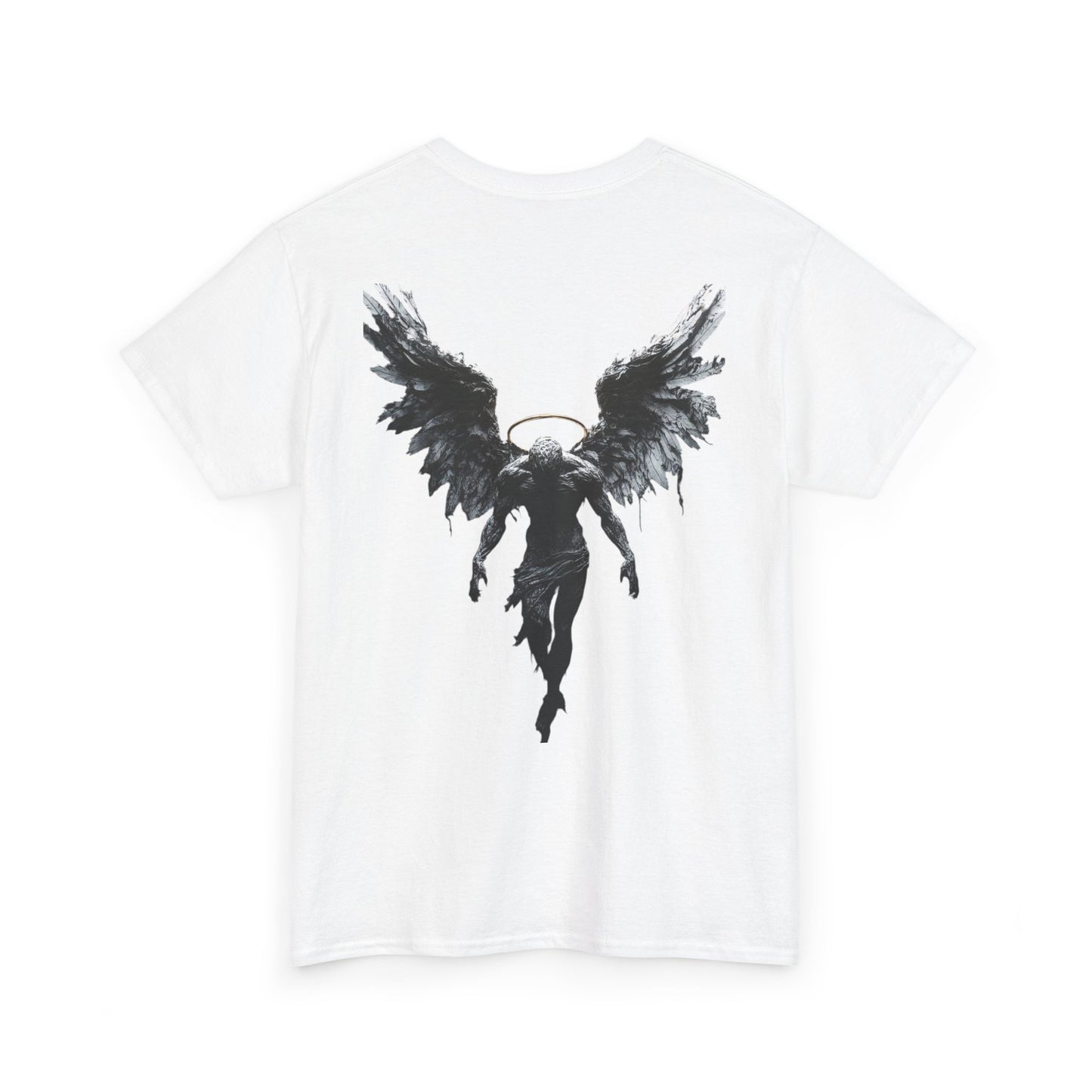 Angel Wings Unisex Heavy Cotton Tee, Graphic Tee, Casual Wear, Gift for Him/Her, Festival Fashion, Spiritual Apparel