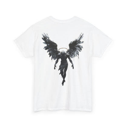 Angel Wings Unisex Heavy Cotton Tee, Graphic Tee, Casual Wear, Gift for Him/Her, Festival Fashion, Spiritual Apparel