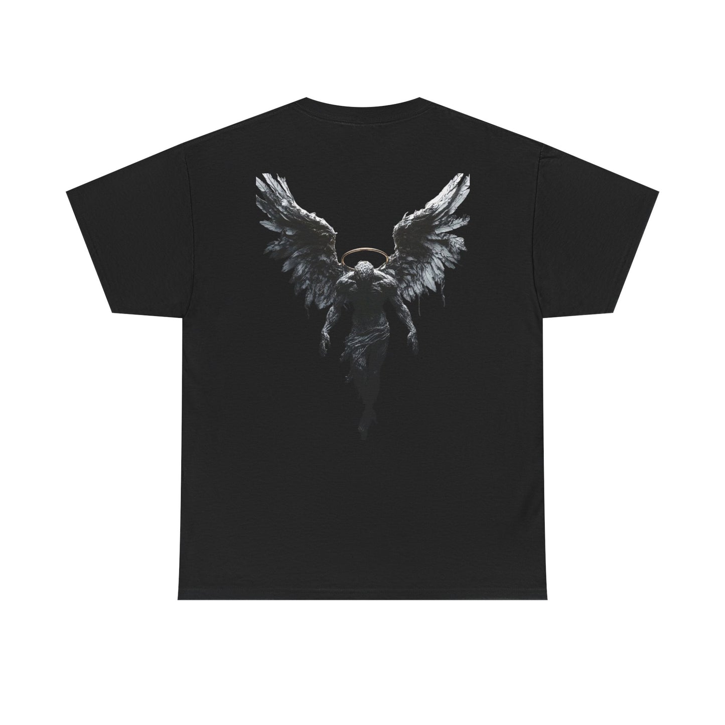Angel Wings Unisex Heavy Cotton Tee, Graphic Tee, Casual Wear, Gift for Him/Her, Festival Fashion, Spiritual Apparel